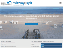 Tablet Screenshot of mitza-sylt.de